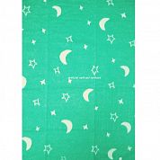"Ермошка" одеяло байковое хлопчатобумажное зелёное 57-4ЕТОЖ